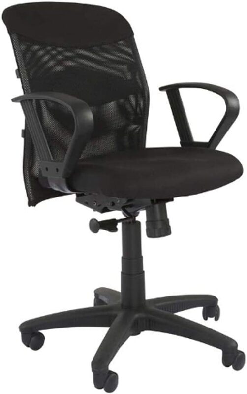 

Mahmayi Scarlet 33536 Low Back Ergonomic Mesh Office Chair, Black