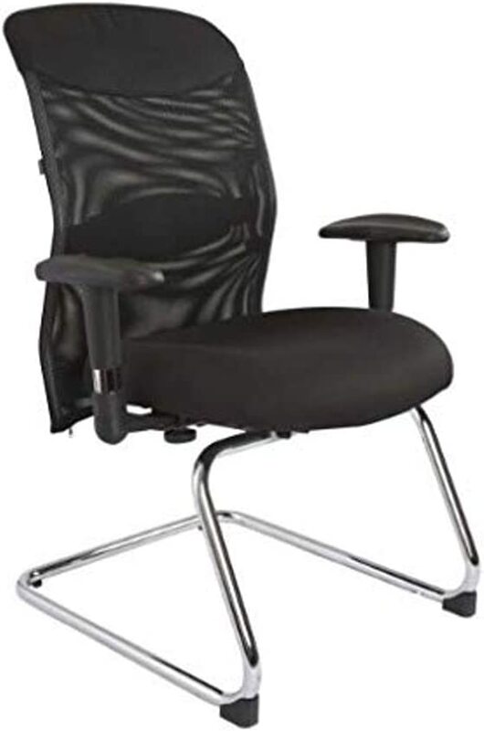 

Mahmayi Mia Ergonomic Mesh Visitors Chair, TA726VBL, Black