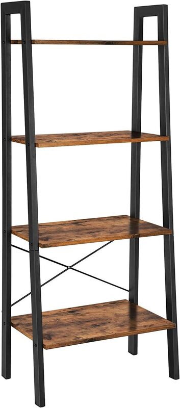 

Vasagle Industrial Ladder Shelf, Ulls44X, Rustic Brown/Black