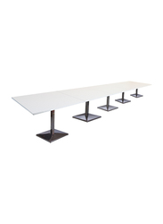 Mahmayi Ristoran 500PE-600 20 Seater Square Modular Pantry Table, White