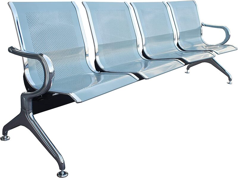 

Mahmayi Cosmos Four Seater Metal Bench without Cushion, Silver
