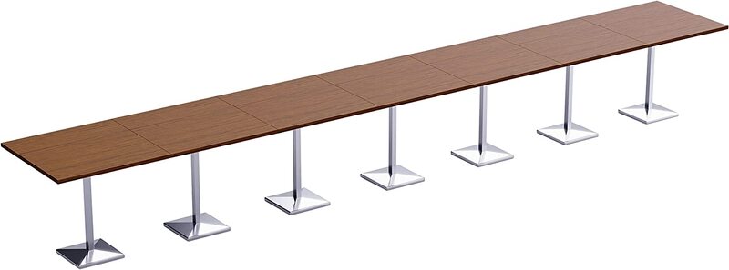 

Mahmayi Barra 28 Seater Square Bar Table, Dark Walnut