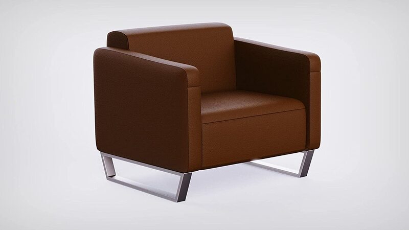 

Mahmayi 2850 Single Seater Casual Leather Sofa, Dark Brown