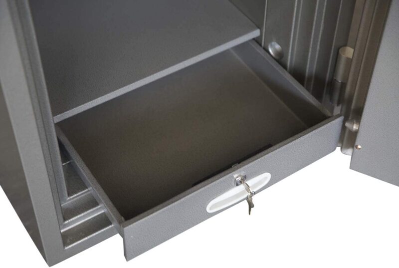 

Mahmayi Secureplus 110 Fire Safe with 2 key Locks, Grey