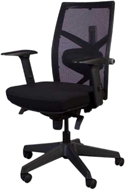 

Mahmayi Esatto 013 Medium Back Ergonomic Mesh Chair, Black