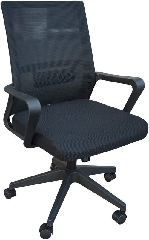 

Mahmayi Simplistic Executive Desk Chairs with Armrest, Ergonomic Black