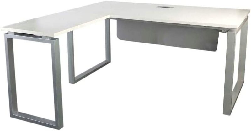 

Mahmayi Carre 5116L Modern Workstation Table without Drawer, White