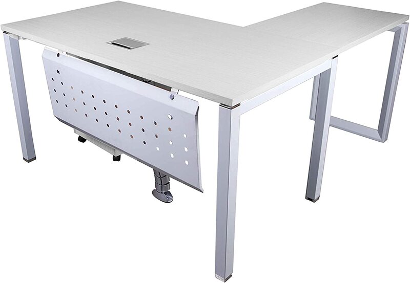 

Mahmayi Figura 72-14L Modern Workstation, White