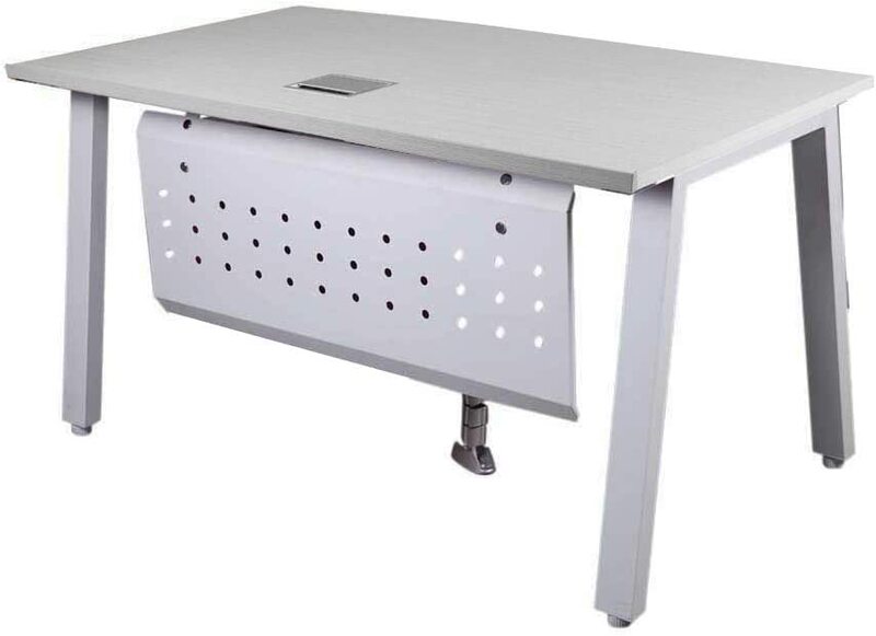 

Mahmayi Bentuk 139-16 Modern Workstation Table without drawer, White