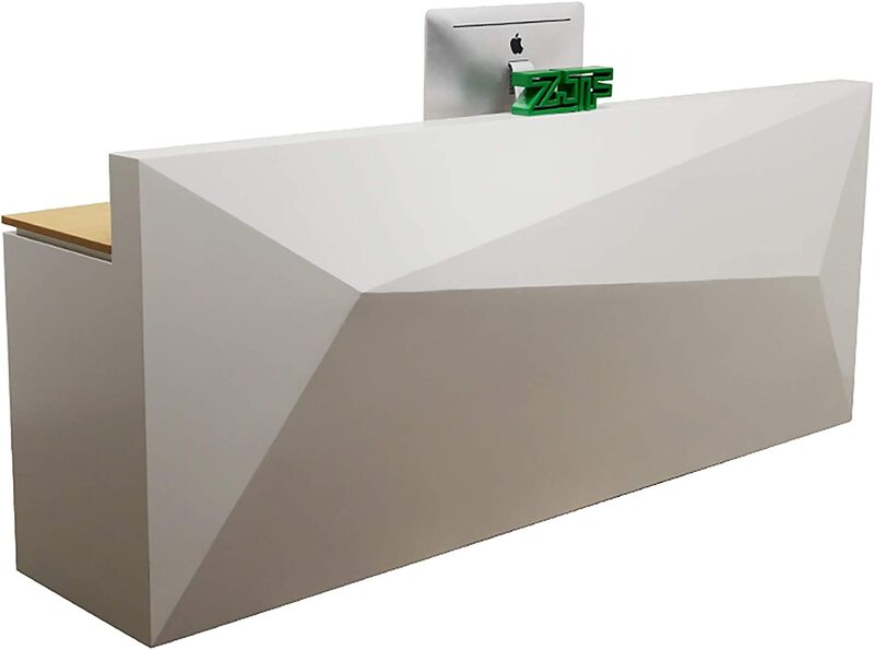 

Mahmayi Piramide D2-C0212 Ultra Modern Reception Desk, White