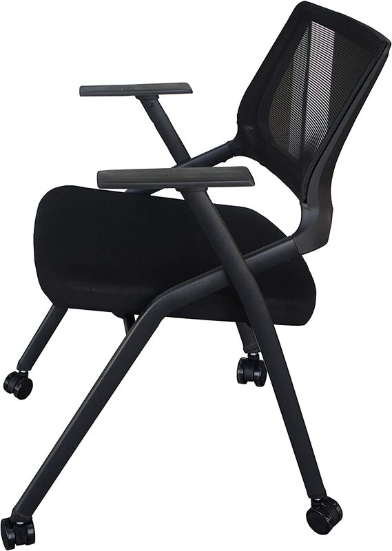 

Mahmayi 632L Foldable Chair with Wheels, Black