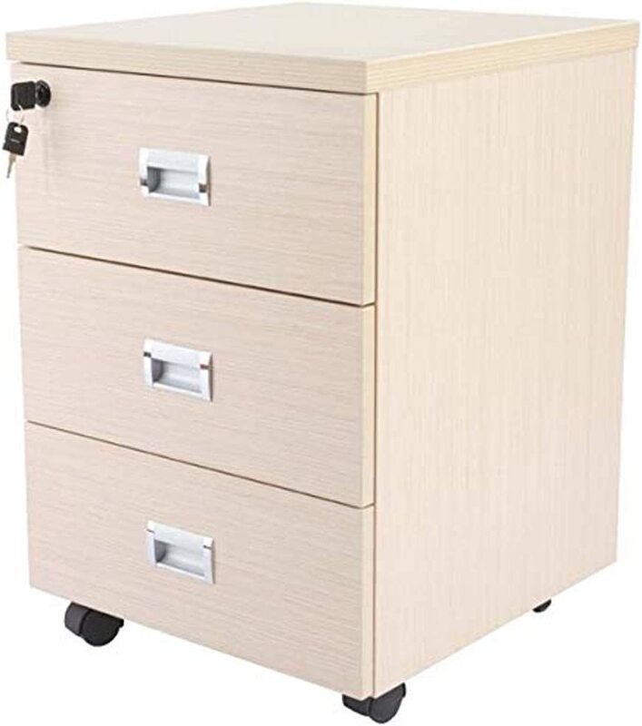 

Mahmayi Stazion 3 Drawer Mobile Storage Cabinet, Oak