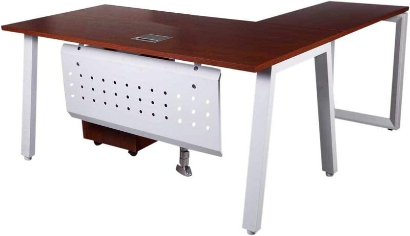 

Mahmayi Bentuk Workstations with Drawer, 180cm, Apple Cherry
