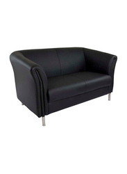 Mahmayi Arika 2389 Faux Leather Two Seater Sofa, Black