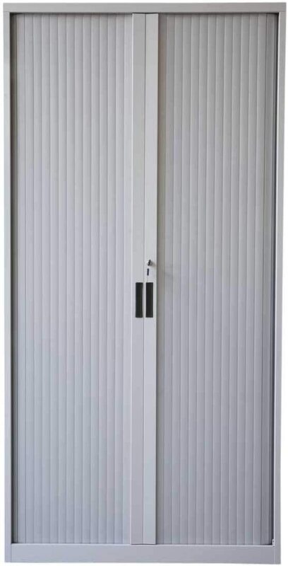 

Mahmayi Godrej OEM Full Height Tambour Door Cabinet, Grey