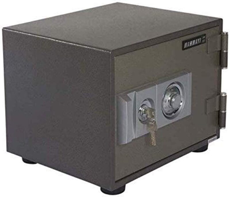 

Mahmayi Secure SD101 Fire Safe with Dial + Key, Grey