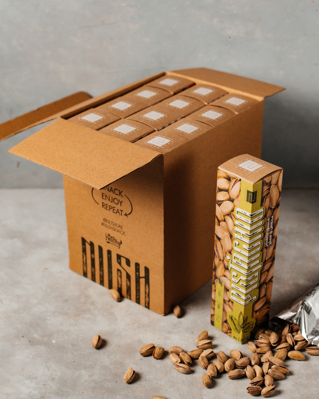 Nush Nush Antep in Shell, Roasted & Lightly Salted Pistachios, 12 x 180g