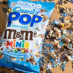 Snax Sational M&M Minis Candy Pop Popcorn, 12 x 149g