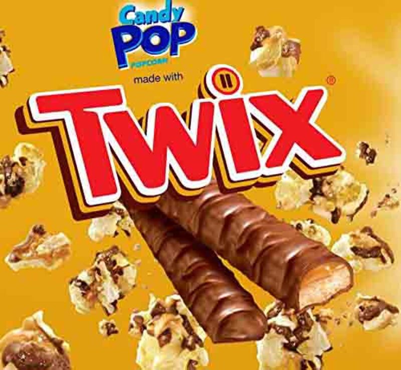 Snax Sational Twix Candy Pop Popcorn, 12 x 5.25oz