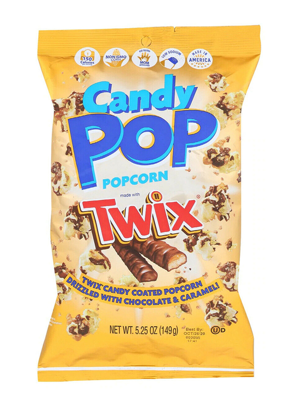 Snax Sational Twix Candy Pop Popcorn, 12 x 5.25oz