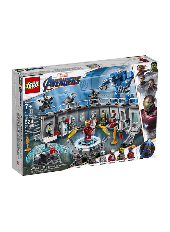 

Lego 76125 Iron Man Hall of Armour Avengers Endgame Model Building Set, 76125 524 Pieces, Ages 7+