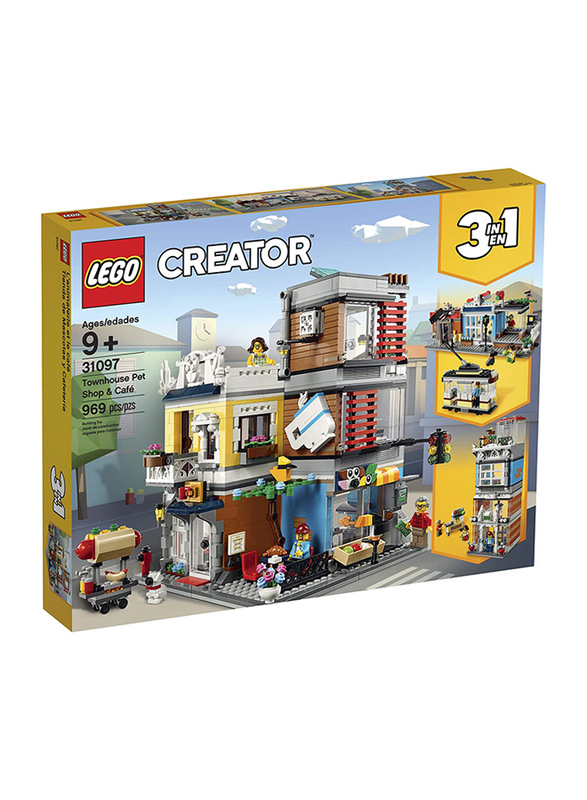 

Lego 31097 Townhouse Pet Shop & Cafe Model Building Set, 969 Pieces, Ages 9+