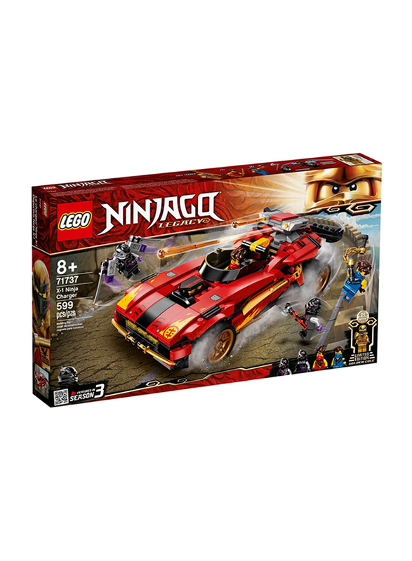 

Lego Ninjago Legacy X-1 Ninja Charger 71737 Ninja Toy Building Kit, 599 Pieces, Ages 8+