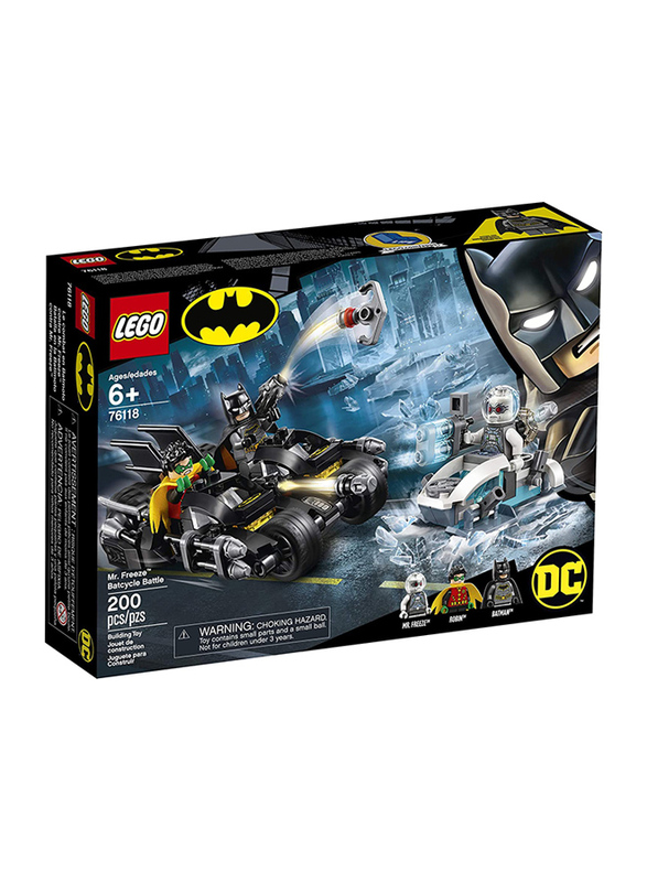 

Lego 76118 Mr. Freeze Batcycle Battle Model Building Set, 200 Pieces, Ages 6+
