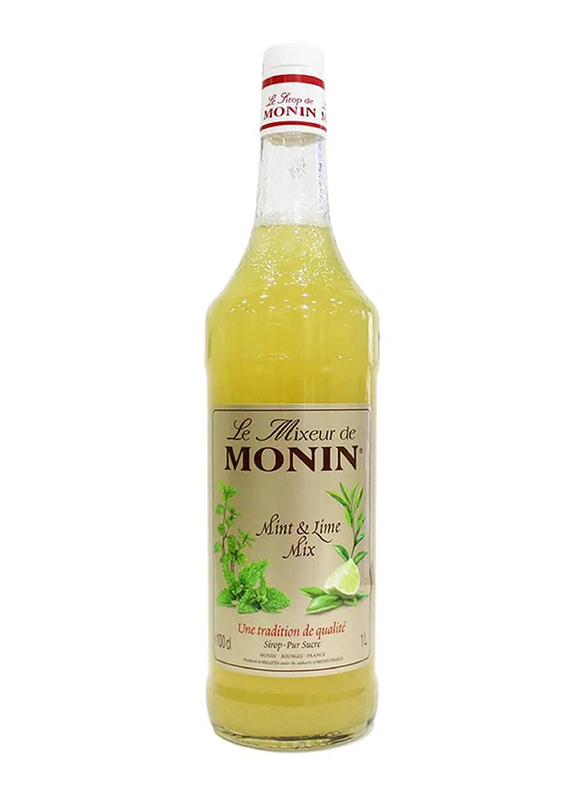 

Monin Mint & Lime Mix Concentrate Syrup, 6 x 1 Liter