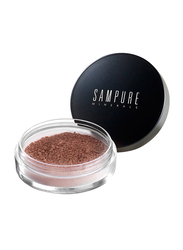 Sampure Minerals Instant Glow Mineral Blush, 2.5gm, Warm Spice, Brown