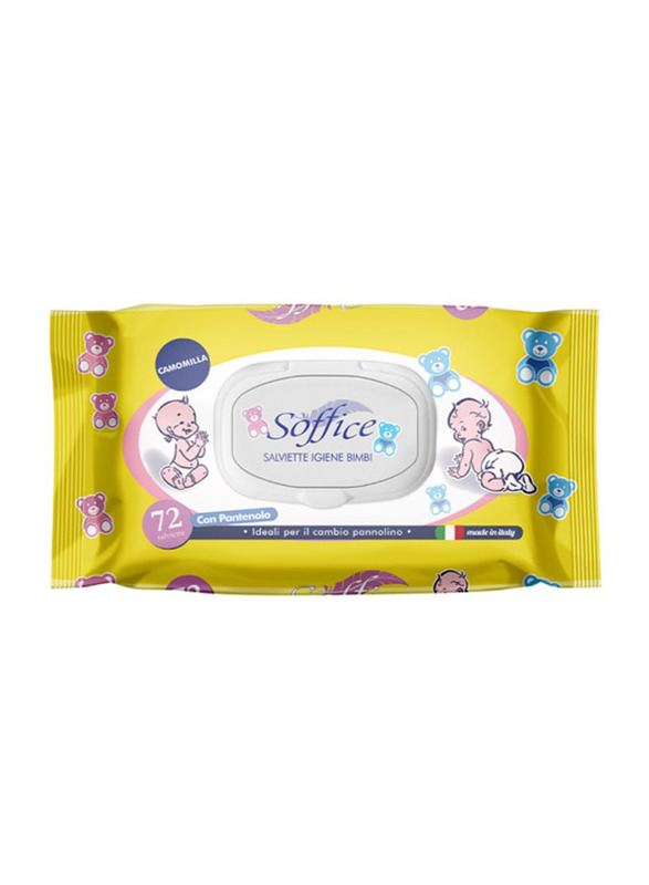 

Eudorex 72 Sheets Baby Cleansing Wipes with Camomila, White