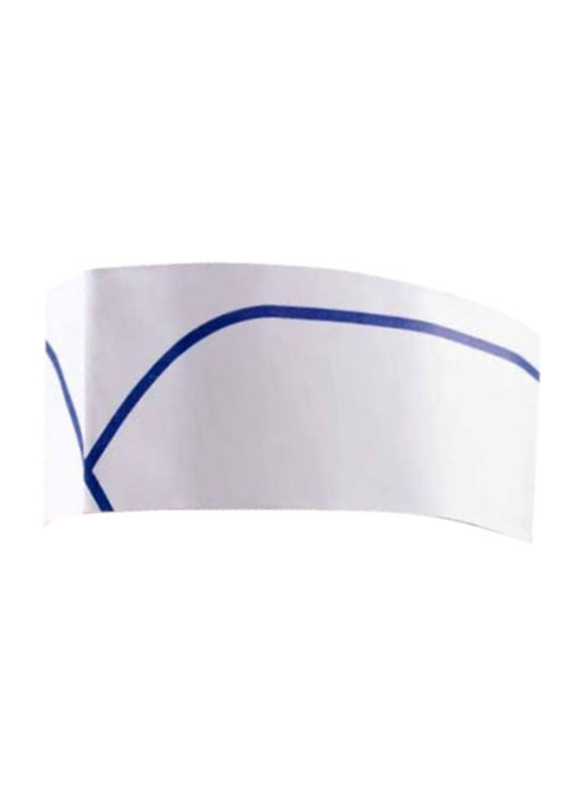 

Palm Steward Cap, P01100200, White/Blue, 100-Piece