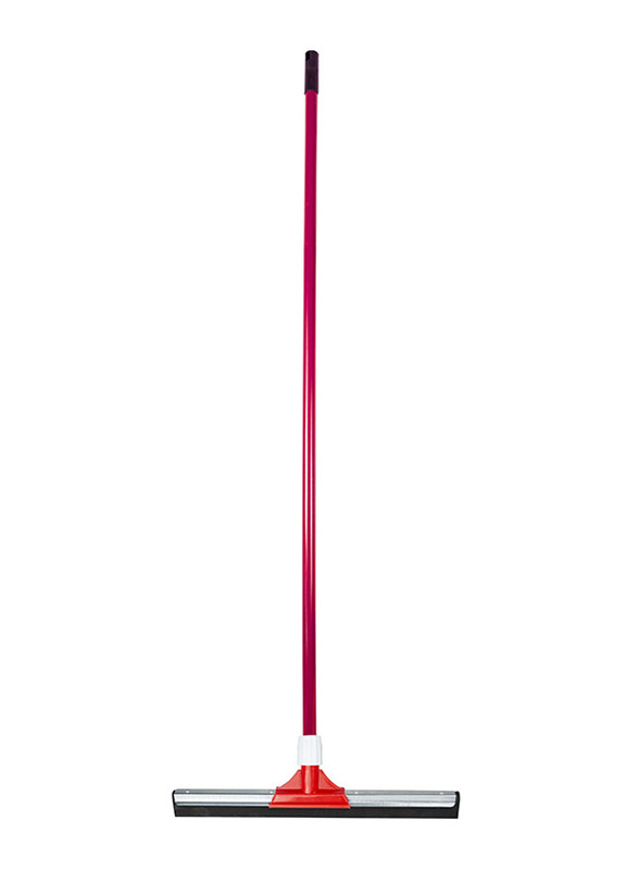 

S+ Heavy Duty Floor Wiper with Handle, 35cm, Red