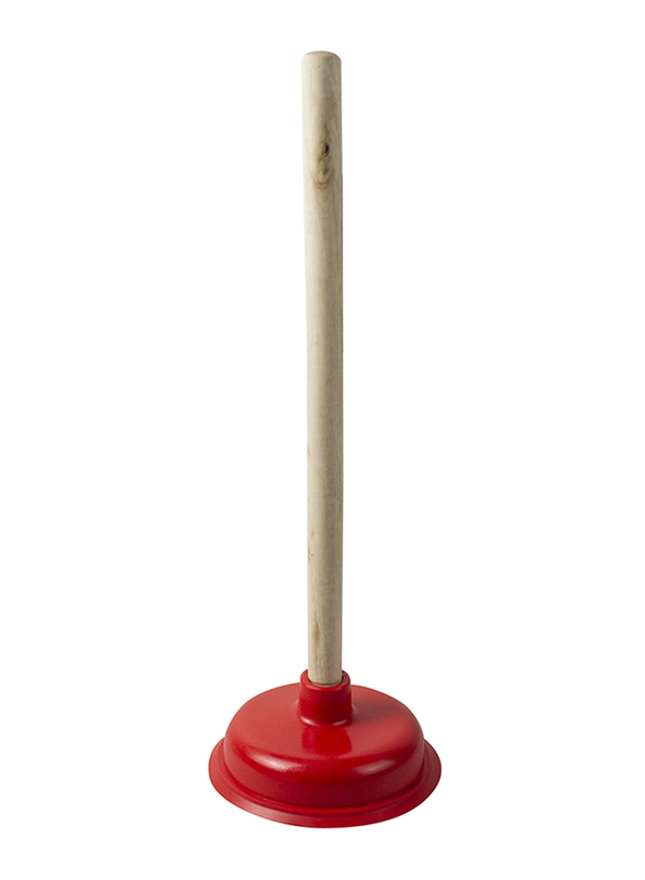 

S+ Water Plunger for Toilet & Sink Blockage Draining, Red