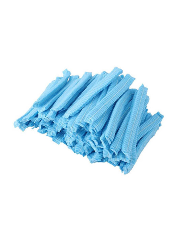 

S+ Non-Woven Disposable Hairnet, 100 Pieces, Blue