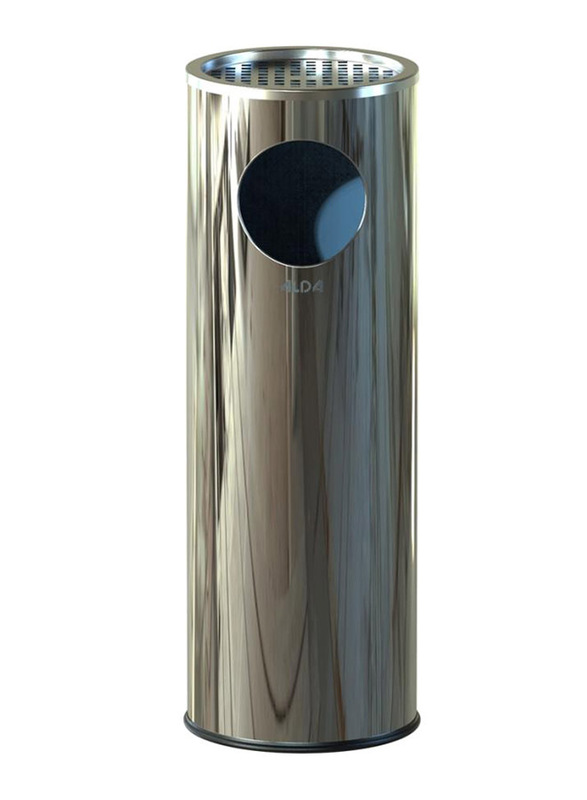 

Alda Stainless Steel Sandy Ashtray Bin, 69cm, Silver