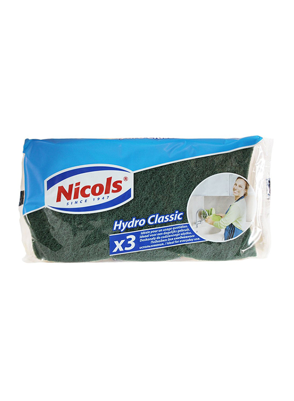 

Nicols Hydro Classic Sponge, Green/Yellow, 3 Pieces