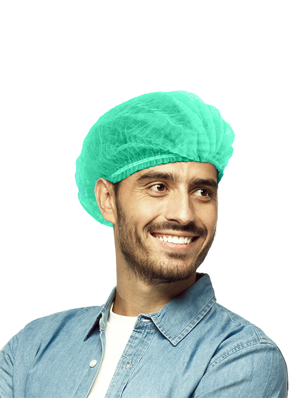 

Palm Double Elastic Mob Cap, P01200812, Green, 100-Piece