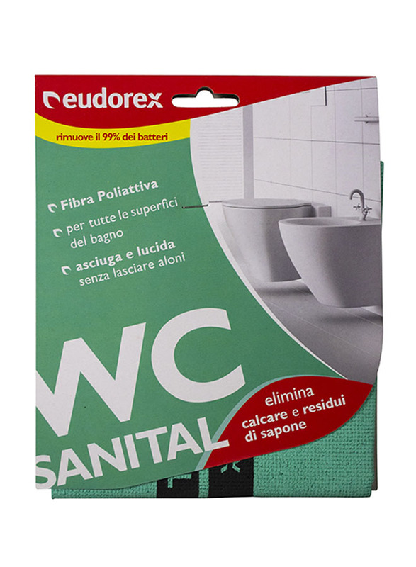 

Eudorex Cleaning Bathroom Surfaces Sanital Cloth, Green