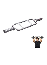 Olympic Shrug Triceps Bar, Silver