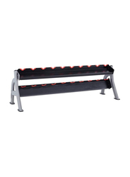 Dumbbell Racks 2-Tier Hexagonal Adjustable Dumbbell Display Rack, Black