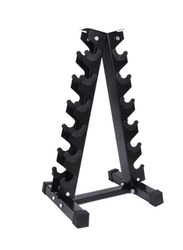 Durable Steel Dumbbell Holder, 6 Layer, Black
