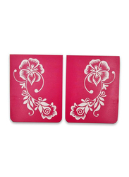 Henna Nafees Stencil Sticker, BB-72, Pink