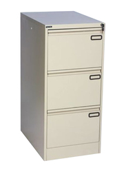 Rexel 3 Drawer Vertical Filing Cabinet, Beige