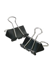 Deluxe Binder Clips, 51mm, 12 Pieces, Black