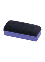 Deli Magnetic Whiteboard Eraser, Black/Purple