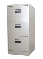 Rexel 3 Drawer Vertical Filing Cabinet, Grey