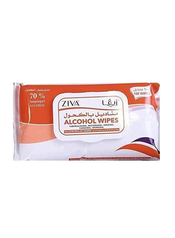 

Ziva Alcohol Wipes, 100 Sheets