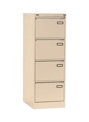 Rexel 4 Drawer Vertical Filing Cabinet, Beige