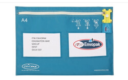 Paerline Flat Modular Bag A4, size W41cm x H31cm, Cyan